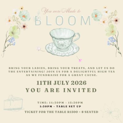 Bloom High Tea Fundraiser